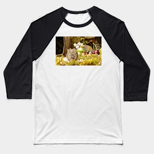 Wild  cute garden mouse Baseball T-Shirt